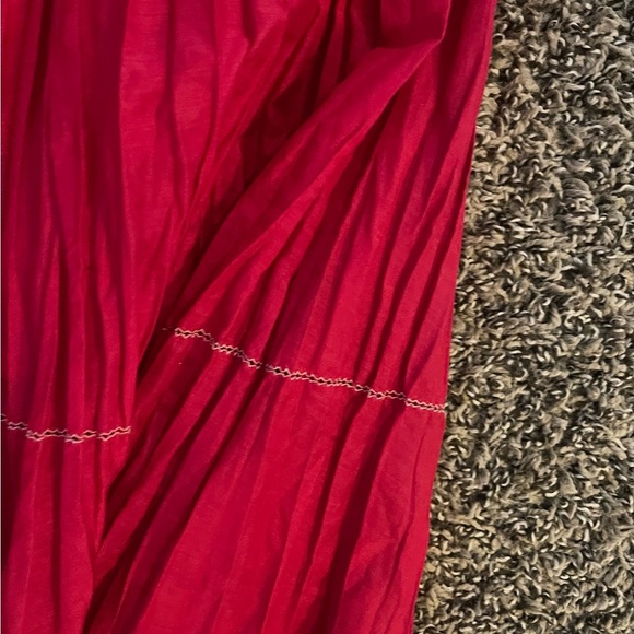 Vintage Coldwater Creek Pink Creped Maxi Skirt Whimseygoth Cottagecore - Picture 5 of 6